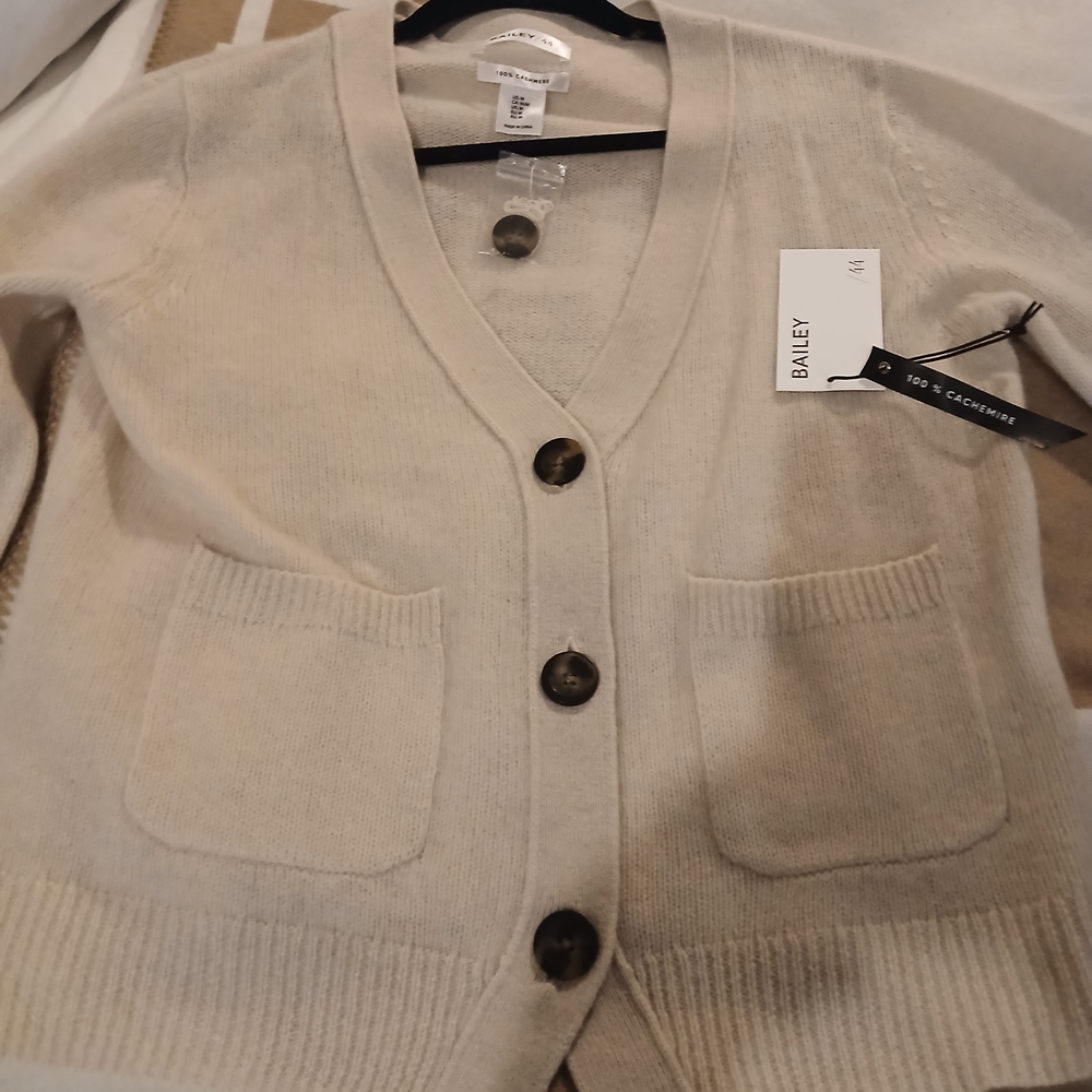 Women's Cream Cashmere Sweater BAILEY
